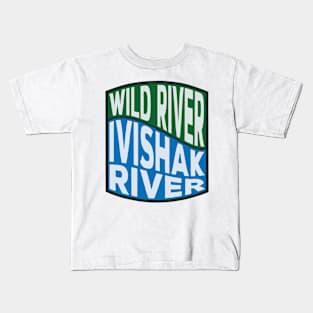 Ivishak River Wild River Wave Kids T-Shirt